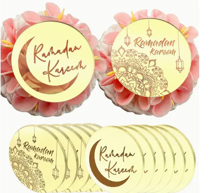 12pcs Ramadan Kareem Golden Mirror Acrylic Cut for Resin Art RESIN ART HUB Necklaces 12pcs Ramadan Kareem Golden Mirror Acrylic Cut for Resin Art RESIN ART HUB Necklaces