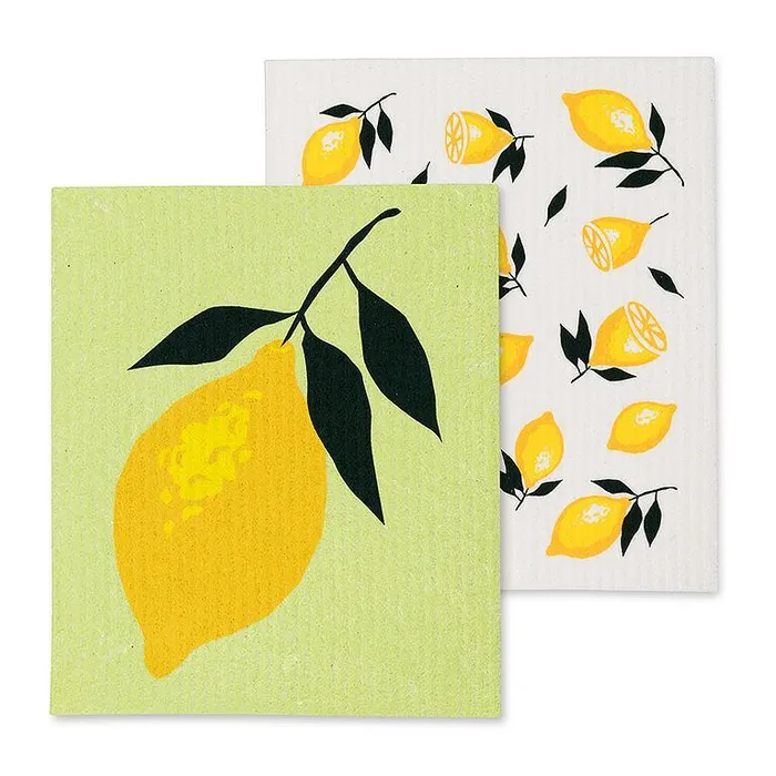 Abbott Earrings Lemon Dishcloths Set2