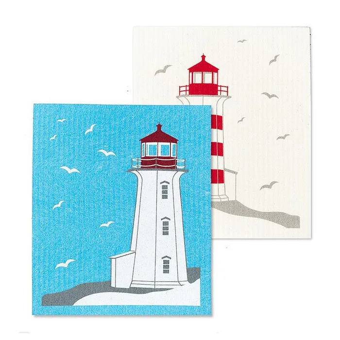 Abbott Earrings Lighthouses Dishcloths Set2