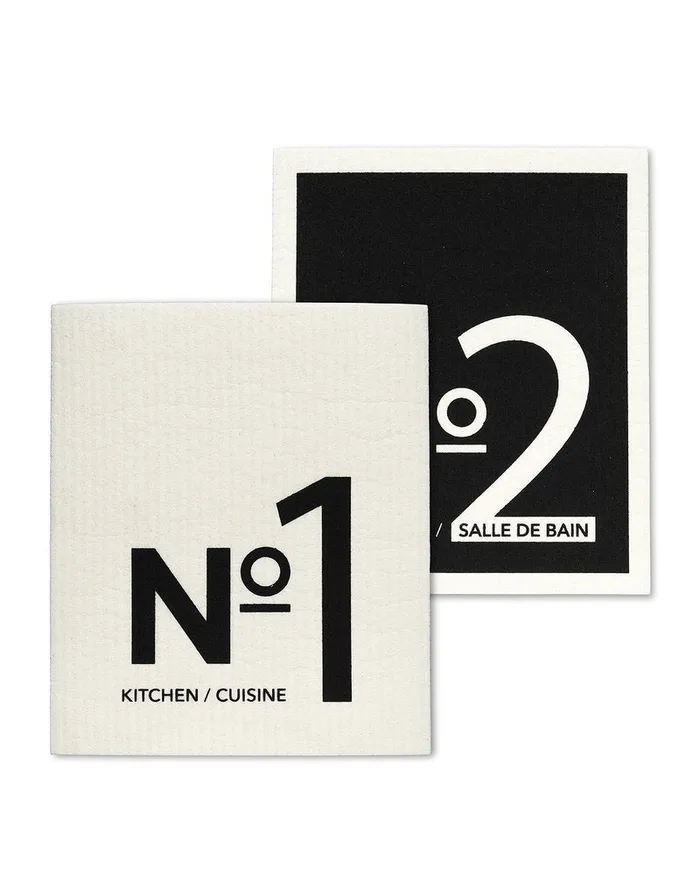 Abbott No 1 No2 Dishcloths Set 2 Earrings