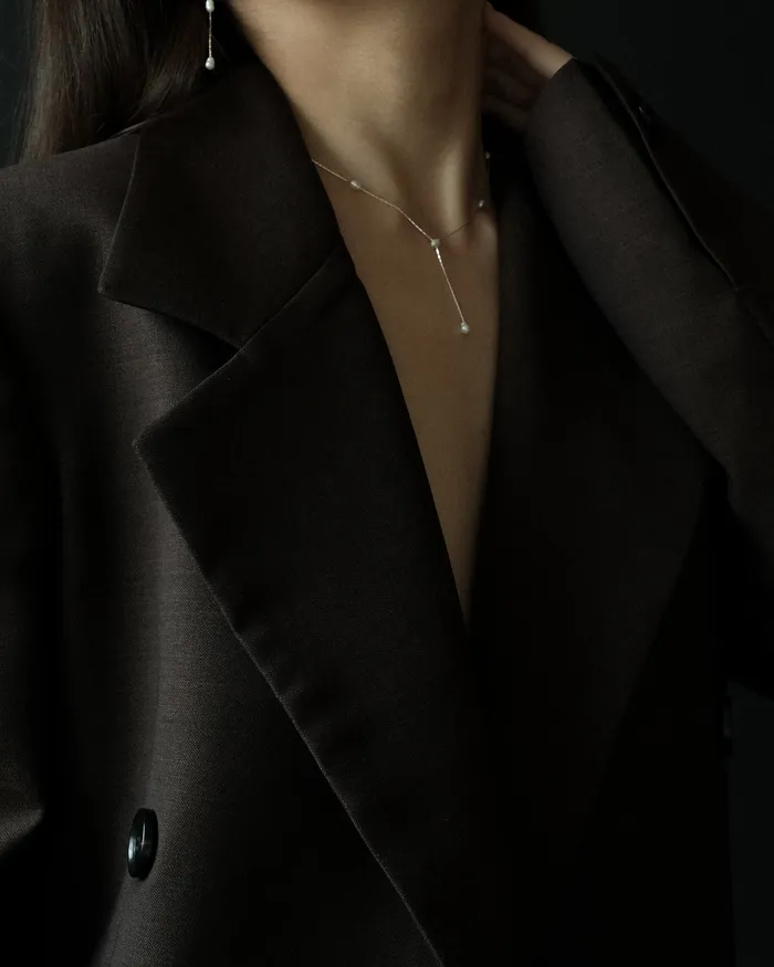 Agla Tiny Keshi Pearl Droplet Necklace MYJN Necklaces