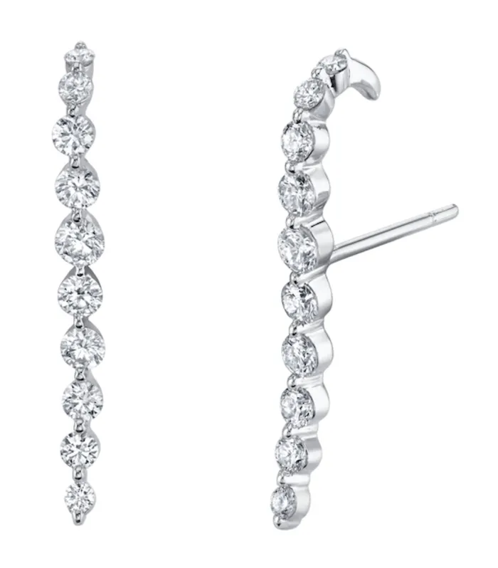 Anita Ko Earrings Medium Diamond Cascade Earring