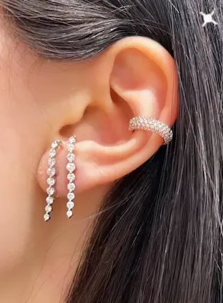 Anita Ko Earrings Medium Diamond Cascade Earring
