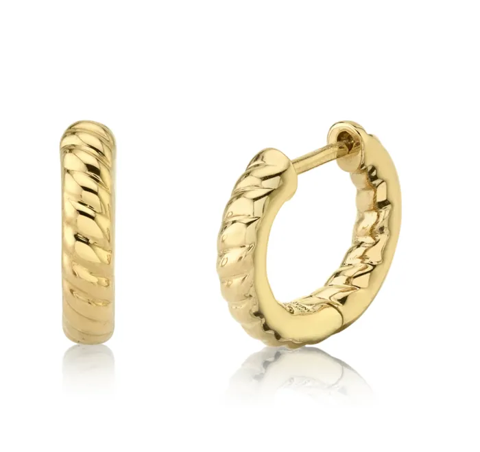 Anita Ko Earrings ZOE BRAIDED HUGGIES