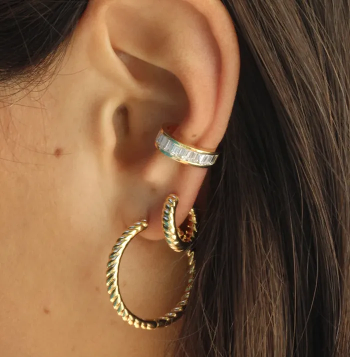 Anita Ko Earrings ZOE BRAIDED HUGGIES