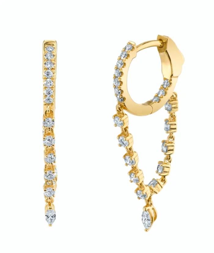 Anita Ko SIENNA DIAMOND HUGGIES Earrings