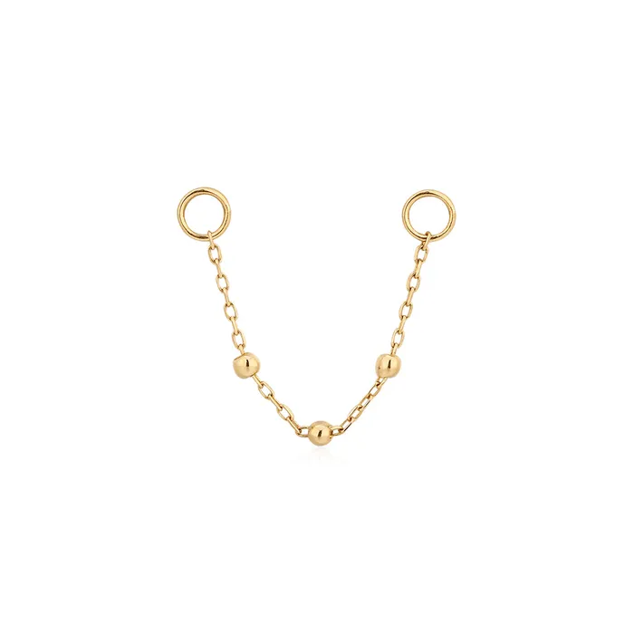 AURELIE GI Charm Necklaces RINGA Beaded Chain Charm