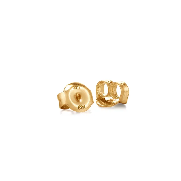 AURELIE GI Earrings GERI Bezel Diamond Studs