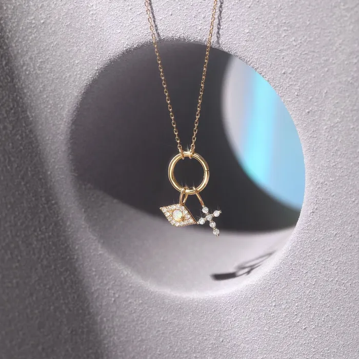 AURELIE GI Earrings PENELOPE Endless Charm Connector Cable Chain