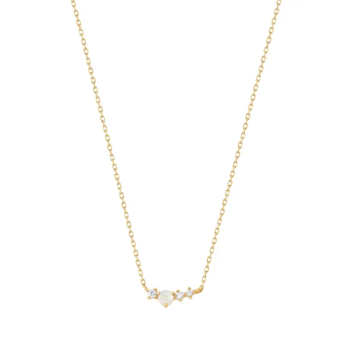 AURELIE GI VENUS Opal and Diamond Necklace Necklaces