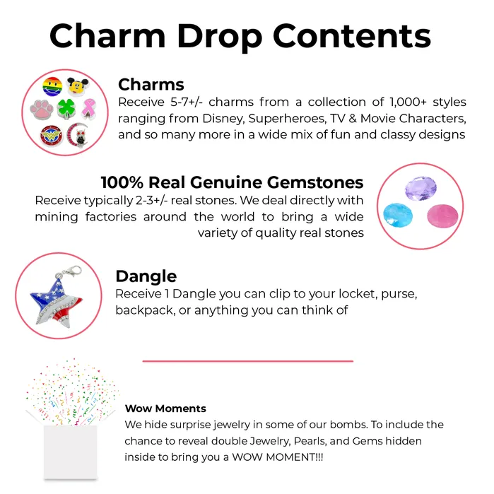 BATH0004DEMOCRAT Charm Necklaces Charm Drop Democrat