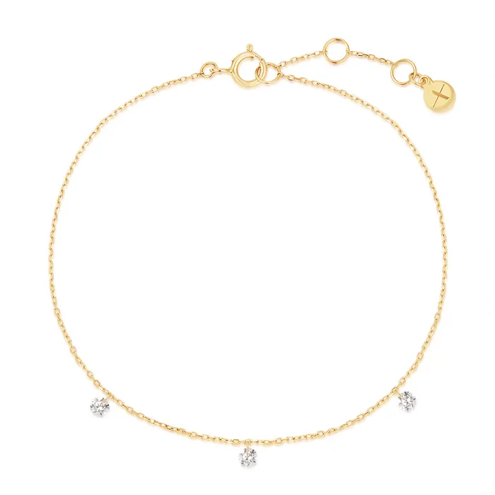 Bracelets AURELIE GI POISE Triple Floating Diamond Bracelet