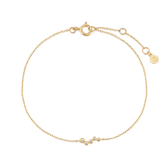 Bracelets KATRINA Natural Diamond Wave Bracelet AURELIE GI
