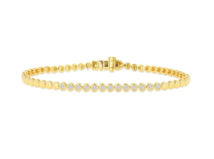 Bracelets Rachel Reid Diamond bezel tennis bracelet