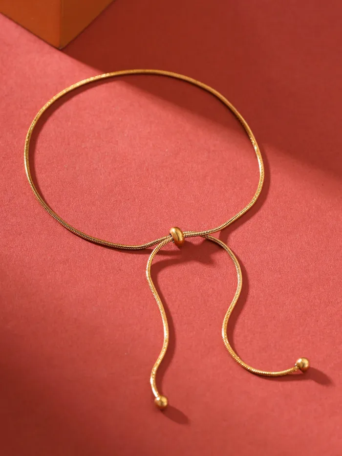 Bracelets Yellow Chimes Yellow Chimes Anklet for Women Fashion Gold Adjustable Anklets for Women Simple Chain Anklet for Girls Golden Leg Chain for Girls Birthday Gift for Women Anniversary Gift for Wife