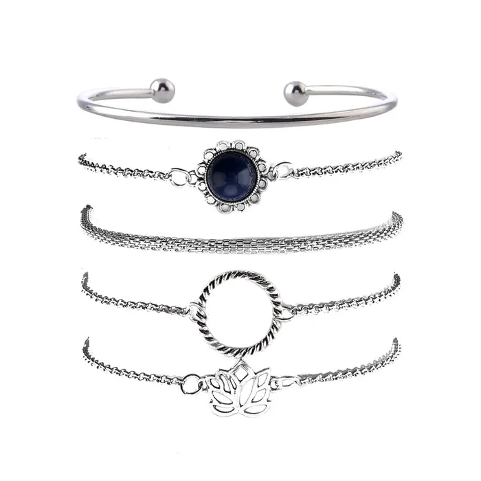 Bracelets Yellow Chimes Yellow Chimes Combo Bracelets for Women 4 Pcs Classic Minimal Design Sleek Charm Bracelet Set for Women and Girls Bracelets Yellow Chimes Yellow Chimes Combo Bracelets for Women 4 Pcs Classic Minimal Design Sleek Charm Bracelet Set for Women and Girls