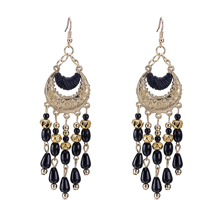 Bracelets Yellow Chimes Yellow Chimes Dangling Earrings for Women Girls Black