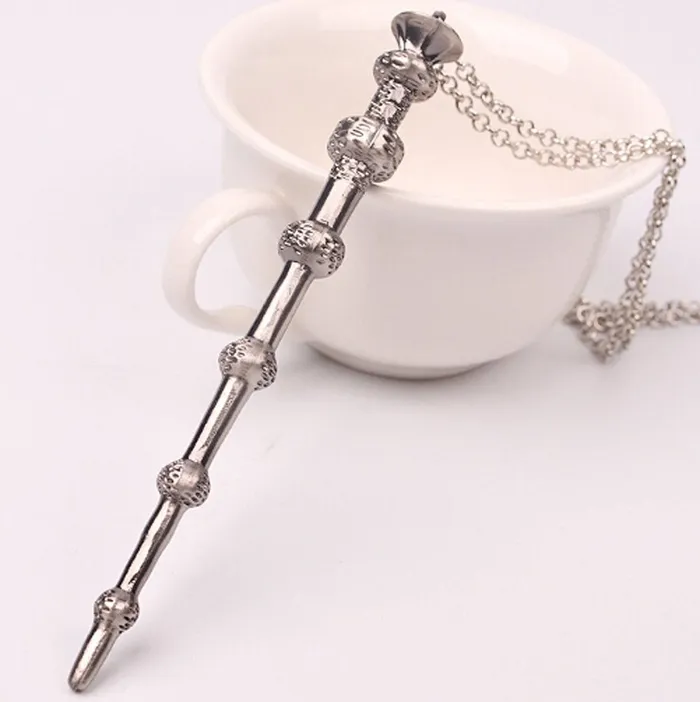 Bracelets Yellow Chimes YELLOW CHIMES Famous Harry Potter Magic Wand Long Pendant Necklace for Boys Girls