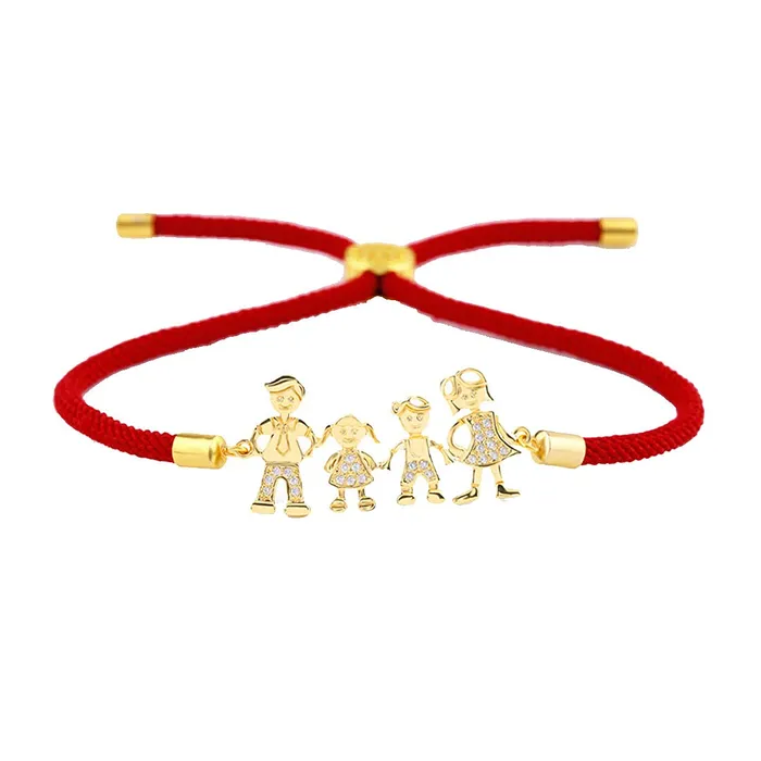 Bracelets Yellow Chimes Yellow Chimes Latest Fashion Gold Toned Family Portrait Design Red Bracelet for Women and Girls Bracelets Yellow Chimes Yellow Chimes Latest Fashion Gold Toned Family Portrait Design Red Bracelet for Women and Girls