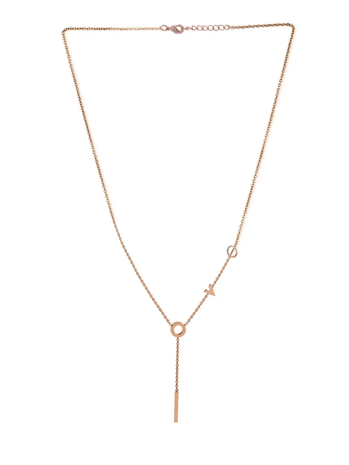 Bracelets Yellow Chimes Yellow Chimes Pendant for Women Pendant With Rose Gold Plated Stainless Steel Chain Pendant Necklace for Women and Girls Valentine Gift for Girls