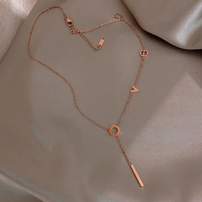 Bracelets Yellow Chimes Yellow Chimes Pendant for Women Pendant With Rose Gold Plated Stainless Steel Chain Pendant Necklace for Women and Girls Valentine Gift for Girls