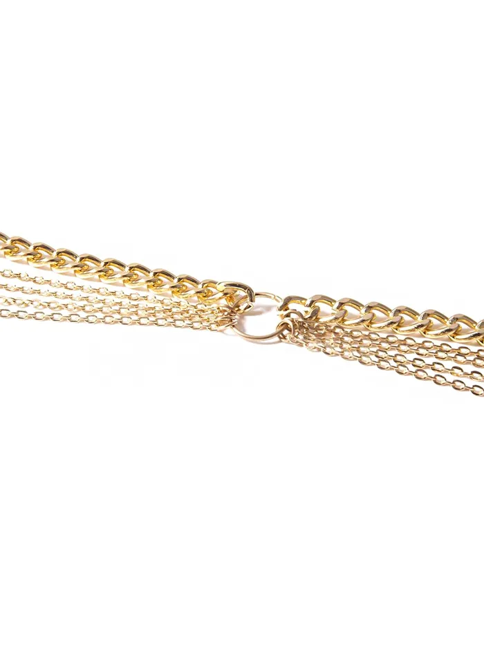Bracelets Yellow Chimes Yellow Chimes Waist Chain For Women Gold Plated Multilayer Waist Chain For Women and Girls