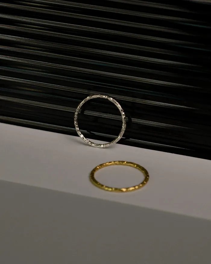 Bria Thin Hammered Band Ring MYJN Rings