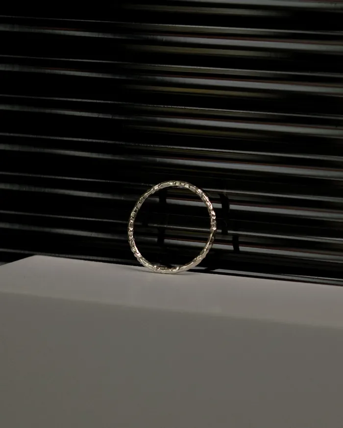 Bria Thin Hammered Band Ring MYJN Rings