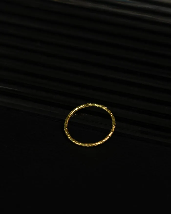 Bria Thin Hammered Band Ring MYJN Rings