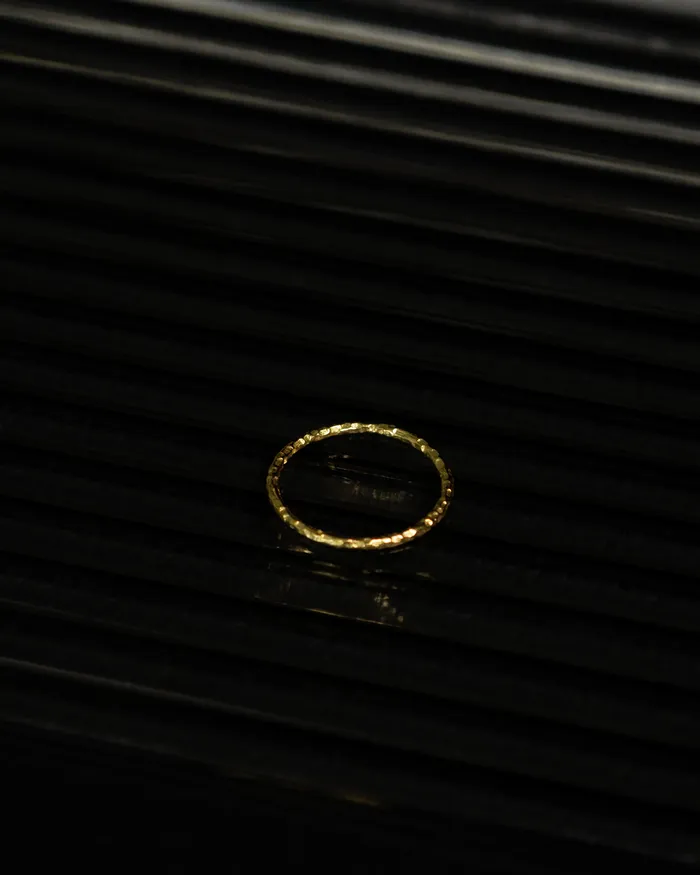 Bria Thin Hammered Band Ring MYJN Rings