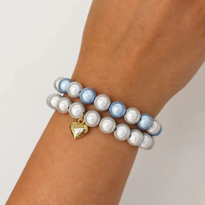 Candlewick Gift Shop Bracelets Stretch Bracelet Silver Heart Charm