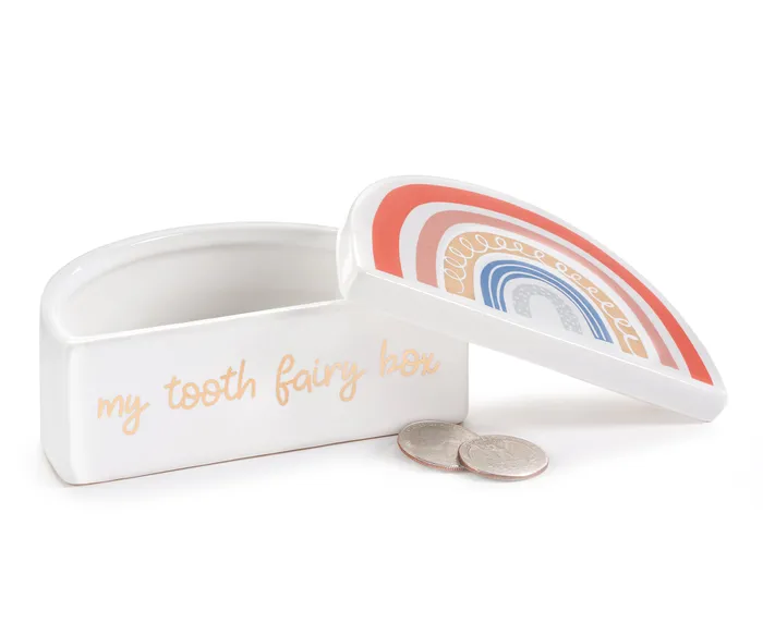 Candlewick Gift Shop Earrings Ceramic Tooth Fairy Box
