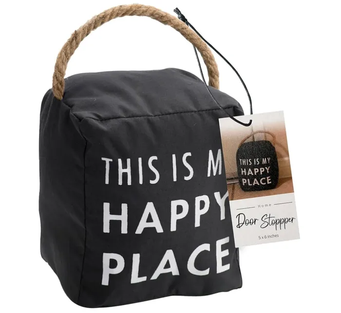 Candlewick Gift Shop Earrings Happy Place Door Stopper