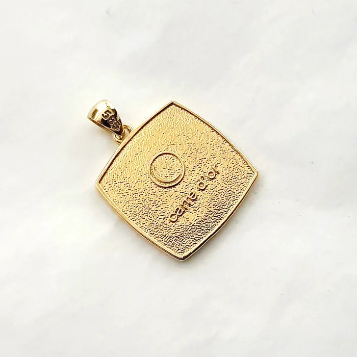 carre dor Necklaces 14k 18k gold mens Korean phoenix pendant necklace 1