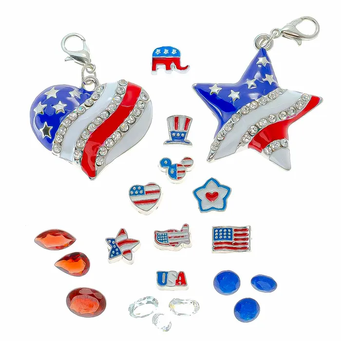 Charm Drop Republican BATH0004REPUBLICAN Charm Necklaces