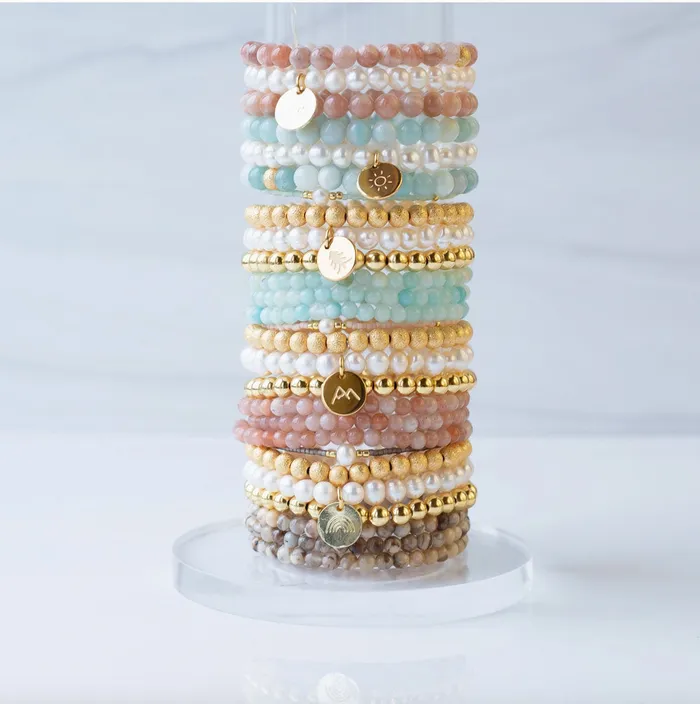 Charm Necklaces Lenny Eva StretchArmband Ssswasserperlen mit Charm Regenbogen Lenny Eva