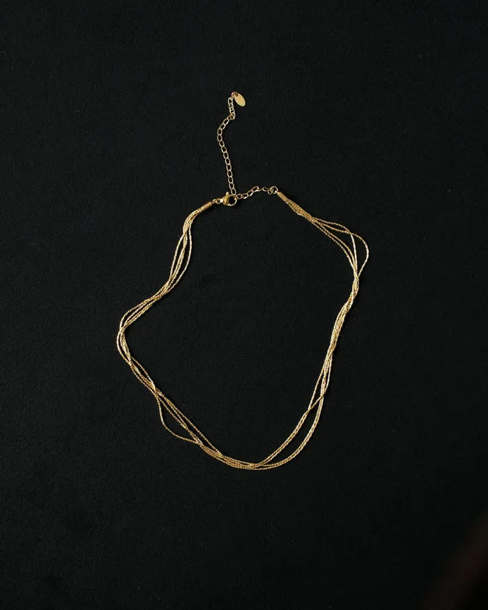 Dei Multi Layered Choker Necklace MYJN Necklaces