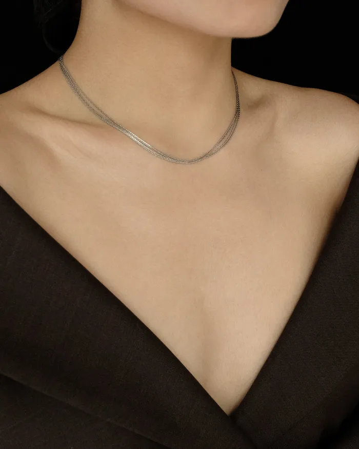 Dei Multi Layered Choker Necklace MYJN Necklaces