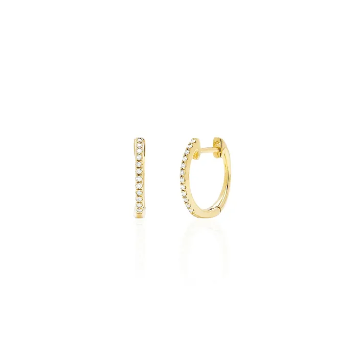 Diamond Mini Huggie ef collection Earrings