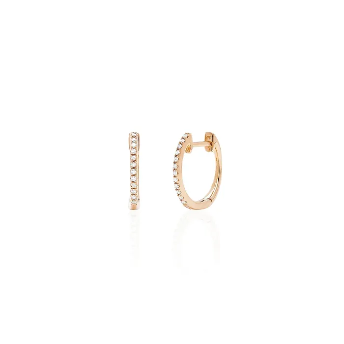 Diamond Mini Huggie ef collection Earrings