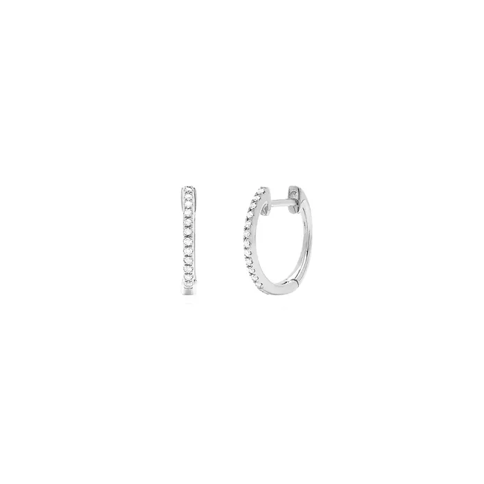 Diamond Mini Huggie ef collection Earrings