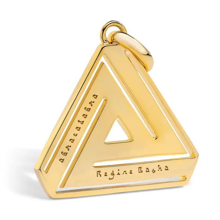 Earrings Aaron Basha Small Abracadabra Triangle Series 4