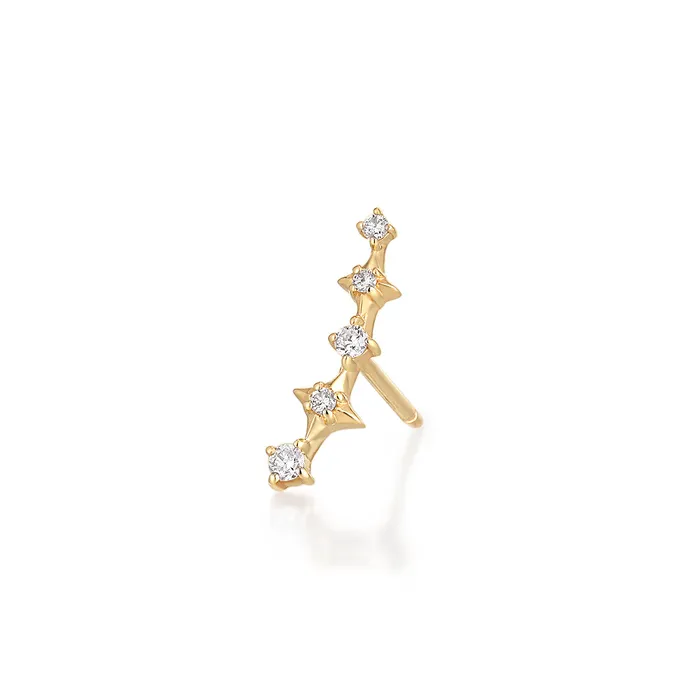 Earrings AURELIE GI STARLET Diamond Bar Single Stud