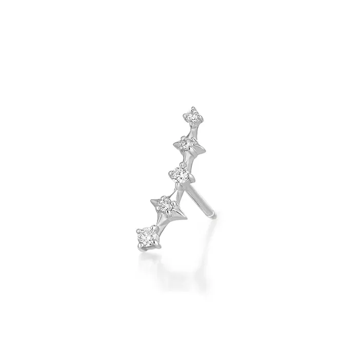 Earrings AURELIE GI STARLET Diamond Bar Single Stud