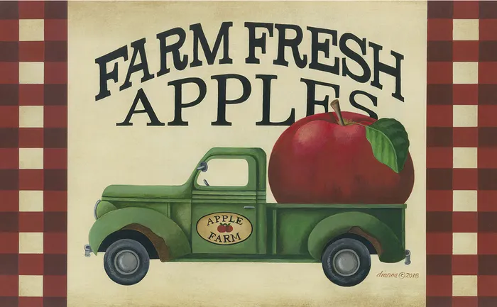 Earrings Dublin Design Farm Fresh Apples Floor Mat