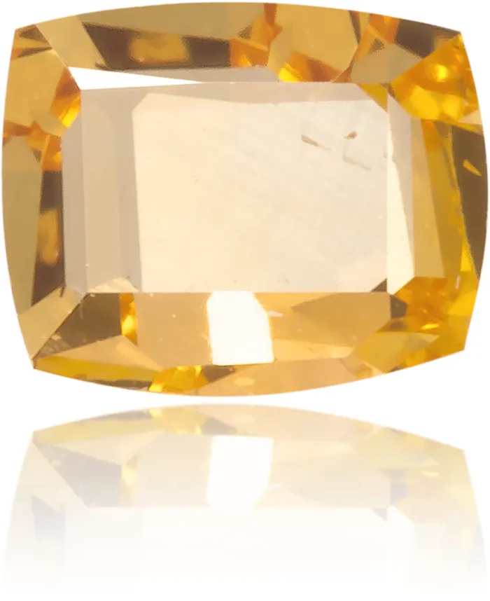 Earrings Langerman Diamonds Natural Orange Diamond Rectangle 018 ct Polished