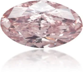Earrings Langerman Diamonds Natural Pink Diamond Oval 094 ct Polished