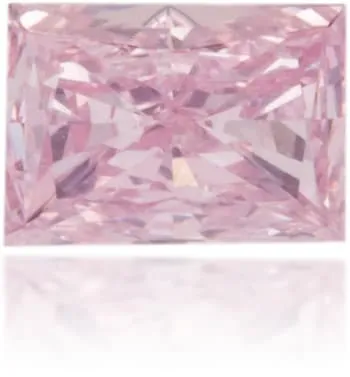 Earrings Langerman Diamonds Natural Pink Diamond Rectangle 011 ct Polished