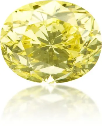 Earrings Langerman Diamonds Natural Yellow Diamond Oval 059 ct Polished