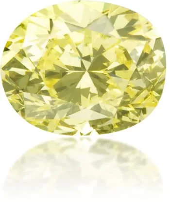 Earrings Langerman Diamonds Natural Yellow Diamond Oval 064 ct Polished